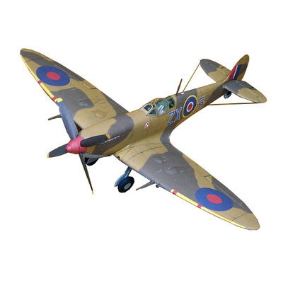 British Spitfire fighter IXc paper model 1:33 airplane hand