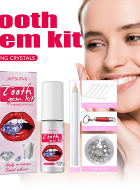 Jaysuing Tooth Gem Kit, Shining Paste, Spicy Girl Jewelry,