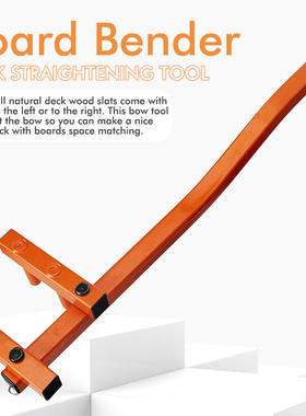 Deck bending bow straightening tool, board bending device i