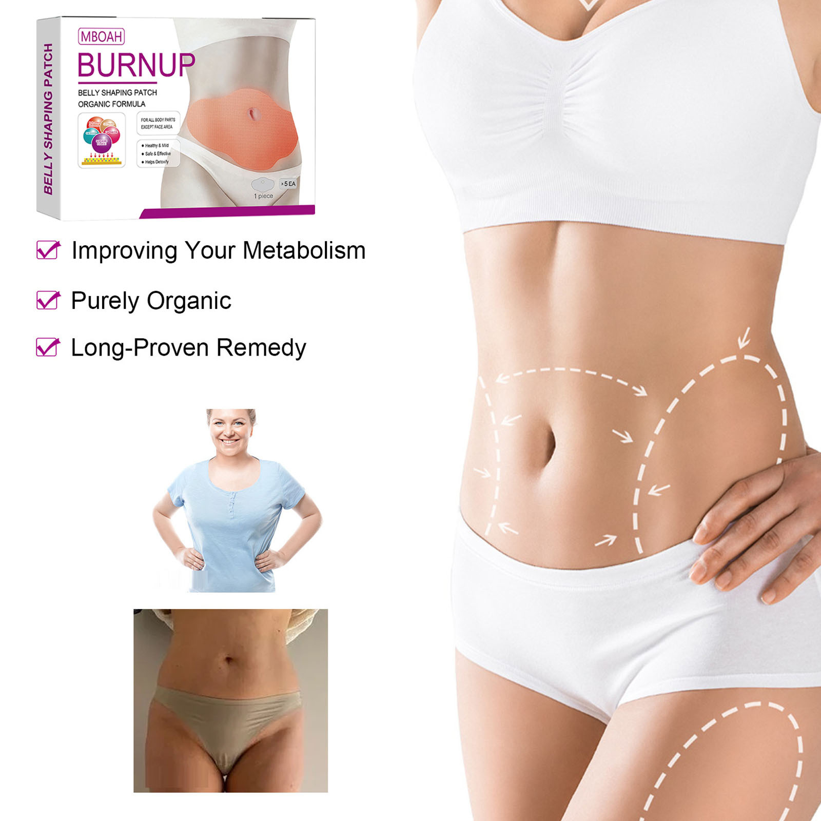 Abdominal lifting patch, loose and beautiful leg skin, firm