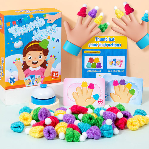 Thumb cap left and right hand training, color cognitive thi