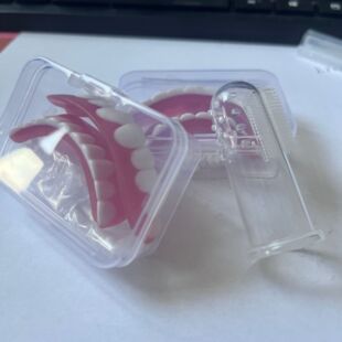 Simulated teeth braces dental stickers smiling dentures