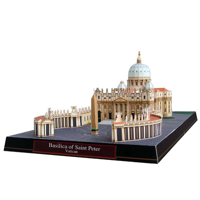Paper Model Vatican St. Peter's Basilica World Famous Archi