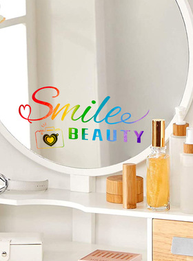 CT4051-ZC Gradient Color Smile Window Stickers Glass Sticke