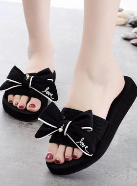 Summer fashion one-piece drag women's handmade bow anti sli