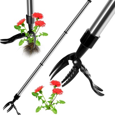 Grass puller, no bending, three-stage standing, manual weed