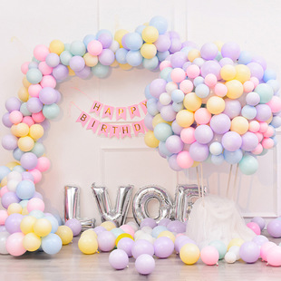 5-inch 10 inch circular macaron balloons for wedding scene