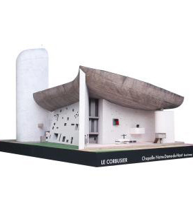 Le Corbusier Langxiang Church Paper Model Handmade DIY Home