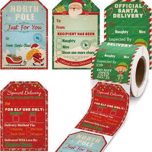 pack Christmas Day 200 gift roll decoration series stickers
