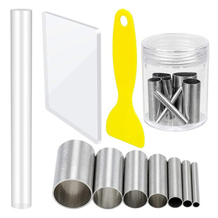10 piece clay tool set, pressure clay plate, stainless stee