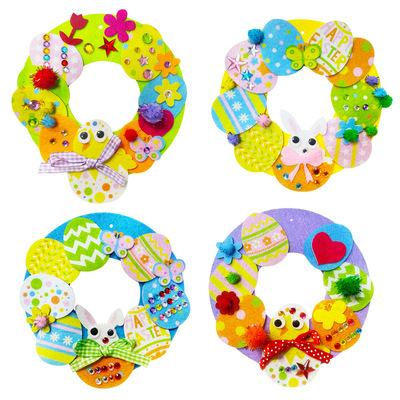 Easter wreath logo decoration Easter craft kit Easter egg r