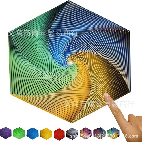 3D Printing Fractal Fidget Hexagon Fractal Irritable Hexago