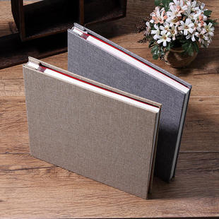 Linen self-adhesive film DIY photo album, adhesive photo al