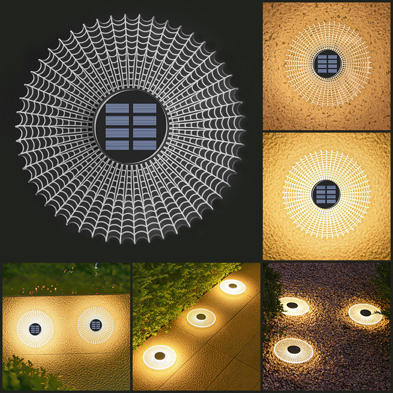 Solar powered acrylic courtyard buried light, outdoor court