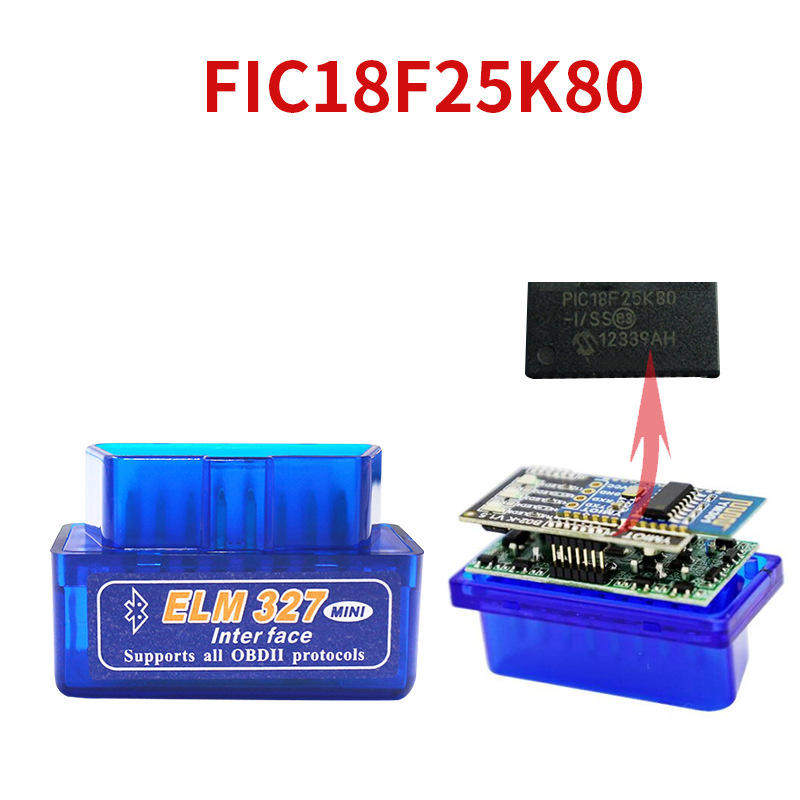 Super Obd Elm327 Bluetooth 2.0 25K80 OBD2 Diagnostic Instru