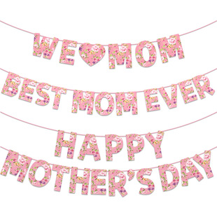 decoration props background Mother banners Day letters