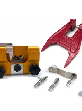 Hand cranked chain grinder with guide bracket, portable hou
