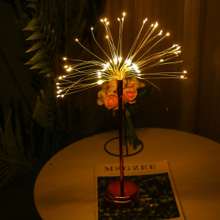 LED feather desk lamp, internet famous girl's room romantic