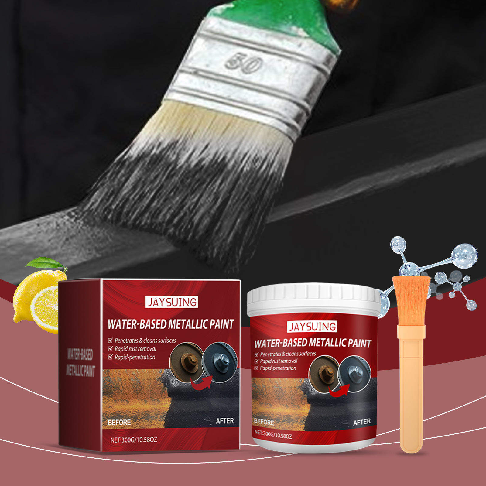 JAYSUING Exemption from Rust Primer, Metal Paint, Anti rust