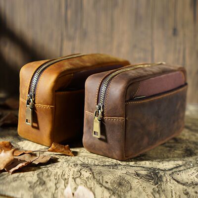 2024 cowhide pencil case, large capacity pencil case, penci