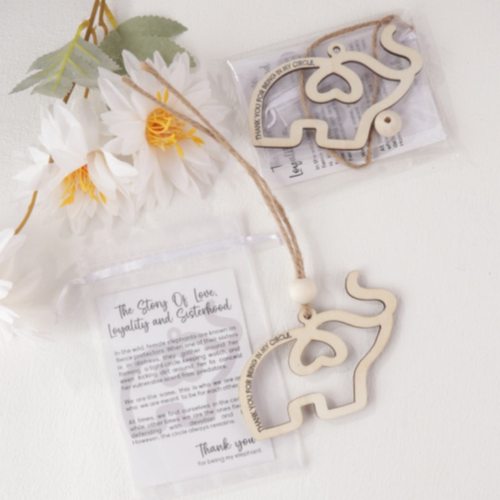 Story of Love and Loyalty Elephant Wooden Decorative Gift s