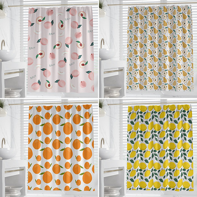 Digital printed polyester waterproof and mildew proof showe