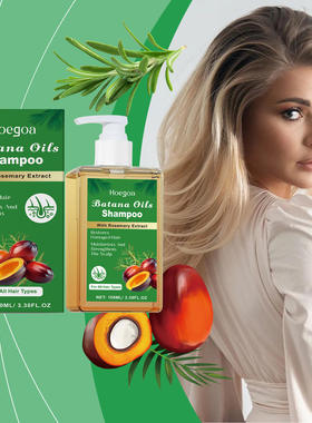 Hoegoa Batana hair care shampoo cleanses the scalp gently,