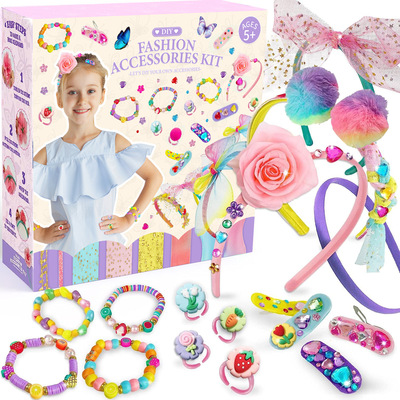 DIY hair accessories for girls, making their own fashionabl