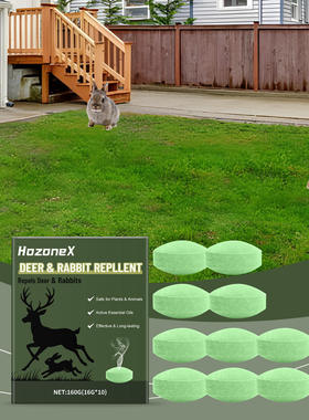 HOZONEX Deer and Rabbit Repellent Pills Home Outdoor Courty