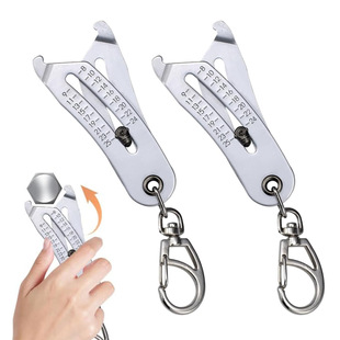 New Mitoydoe Bolt Ruler Precision Bolt Size Finder Keychain
