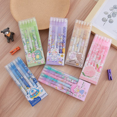 6 boxed activity pencils, creative stationery for students,