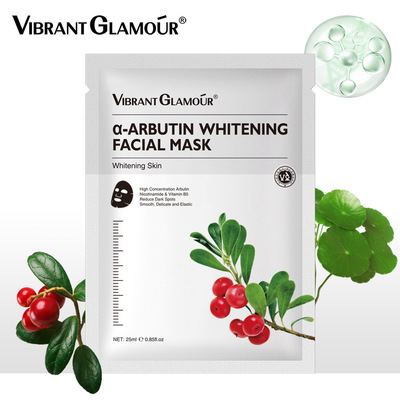 VIBRANT GLAMOUR arbutin facial mask single tablet
