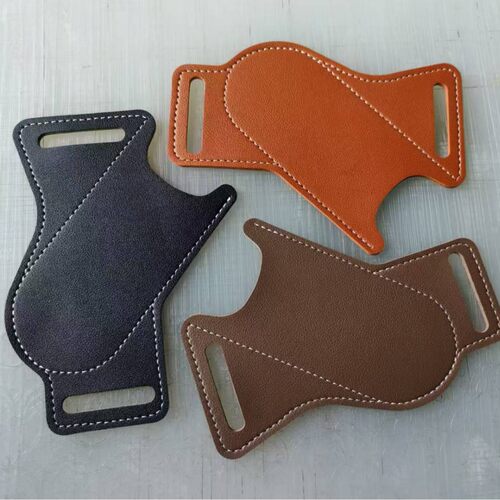 Cowhide EDC folding knife sheath, waist hanging tactical to