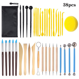 ceramic silicone piece indentat clay set soft tools