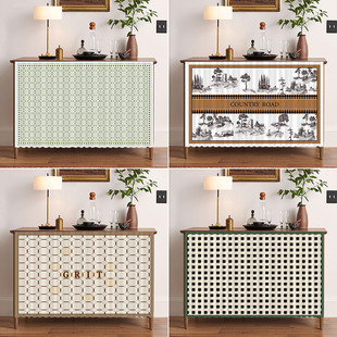 non perforated self Kitchen ugly curtain adhesive cur door