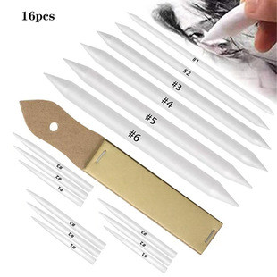 Paper eraser pen set of 16 pieces, sandpaper board correcti