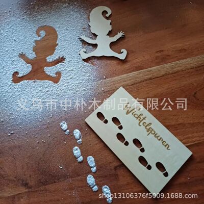 Dwarf Template Footprints Laser Cutting Wooden Crafts Home