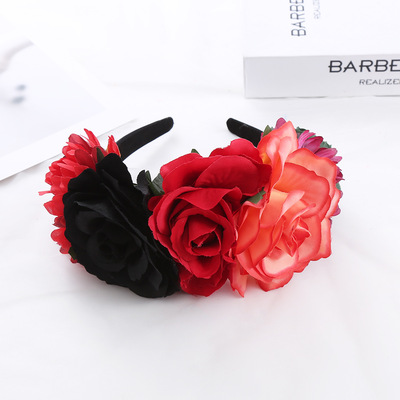 Simulated Flower Women's Decorative Headband Hair Accessori