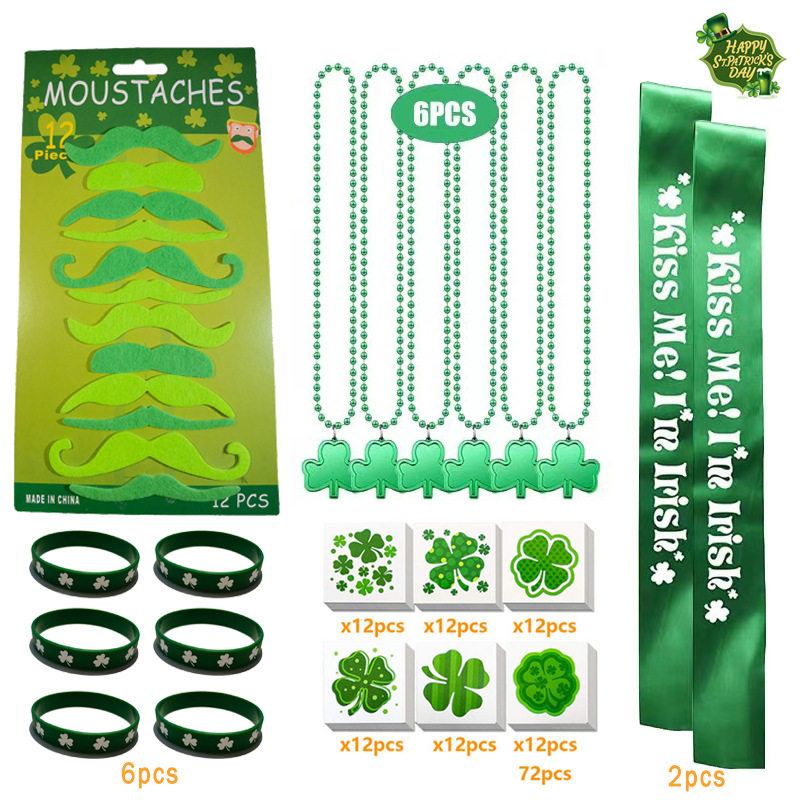 St. Patrick's Day costume costume costume prop set, green c