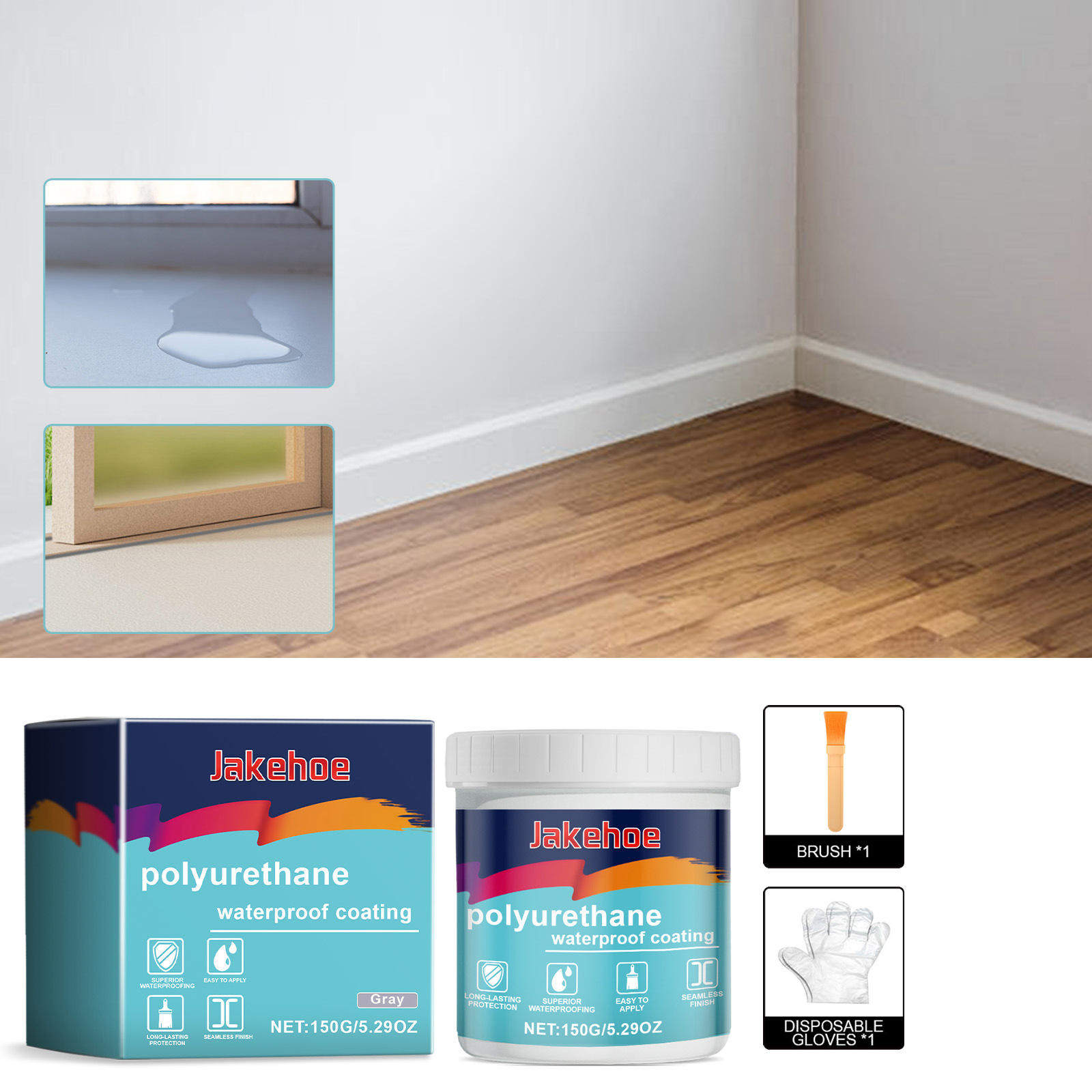 JakehoeGreyWaterproofLeak