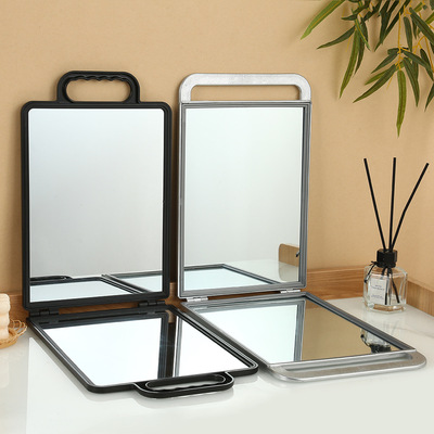 Single sided folding makeup mirror, desktop makeup mirror,
