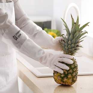 Dishwashing gloves with velvet, durable kitchen style, wate