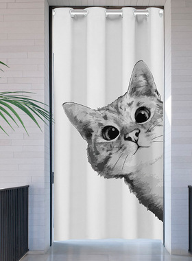 Cartoon door curtains, partition curtains, bedroom privacy,