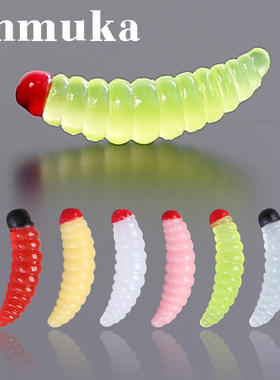 Luya TPE material soft bait red headed bread worm fishing w
