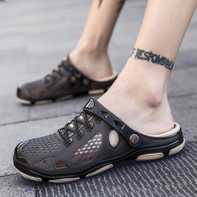 Two pairs of casual beach shoes for men, outdoor river trac