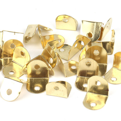 Photo frame hardware hook, gold small semicircle bag corner