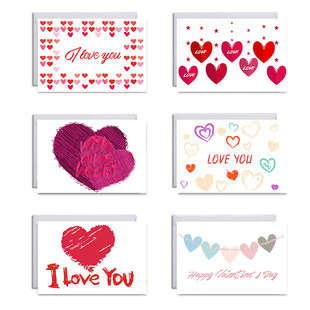 Happy Valentine's Day Gift Card Set for Girlfriend and Wife
