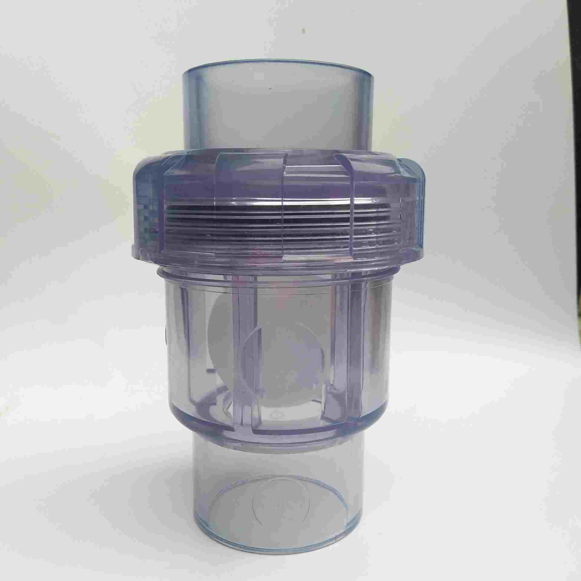 国标 透明upvc球型止回阀 pvc