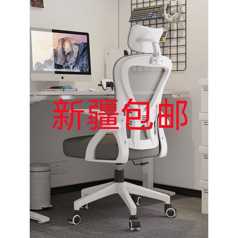 新疆包邮电脑椅家用办公椅舒适久坐学生书桌椅子人体工学椅靠背座