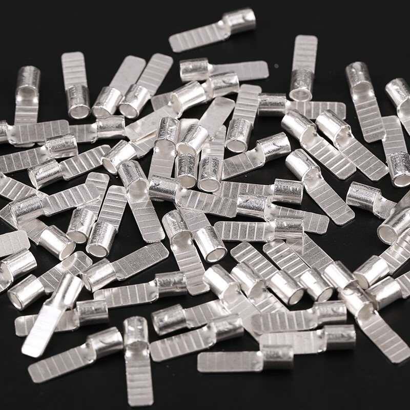 鸣固C45插针紫铜黄铜焊接铜鼻子片型接线端子C45-6(100装)黄铜MGL